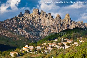 Aiguilles de Bavella et village de Zonza