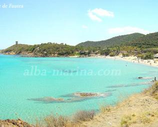 Plage de Fautea région de Pinarello