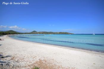 Plage de Santa-Giulia à Porto Vecchio